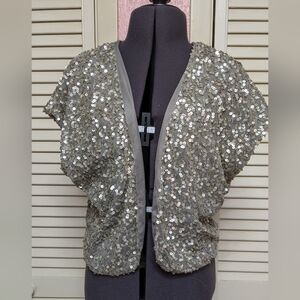 Silver sequin bolero
